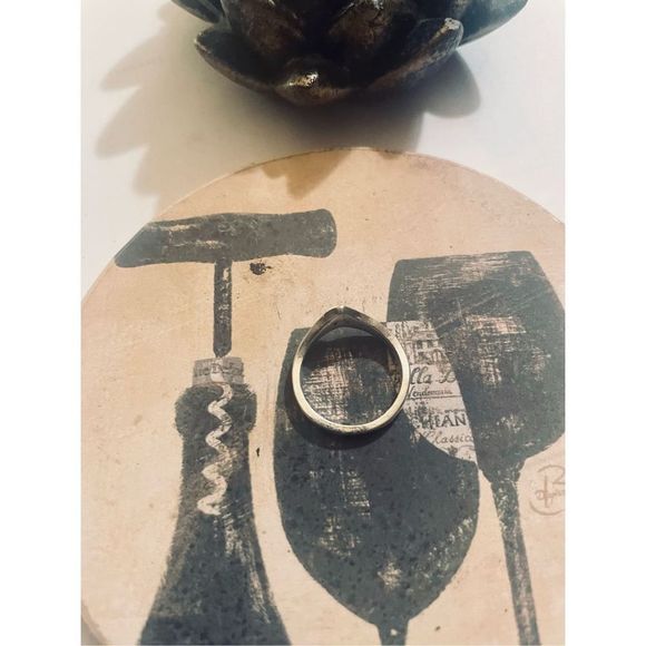 Silver tribal boho CROWN RING - Picture 4 of 5